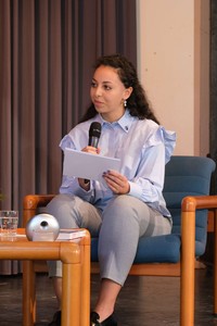 Auftaktveranstaltung der Projektwoche 2023 - Sawsan Chebli ... Bild 7